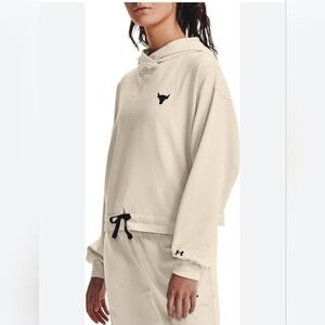 Under Armour Cream Project Rock Terry Hoodie PO